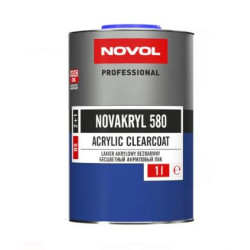 NOVOL NOVAKRYL 580 Lakier akrylowy Bezbarwny 1L + UTW 500ml